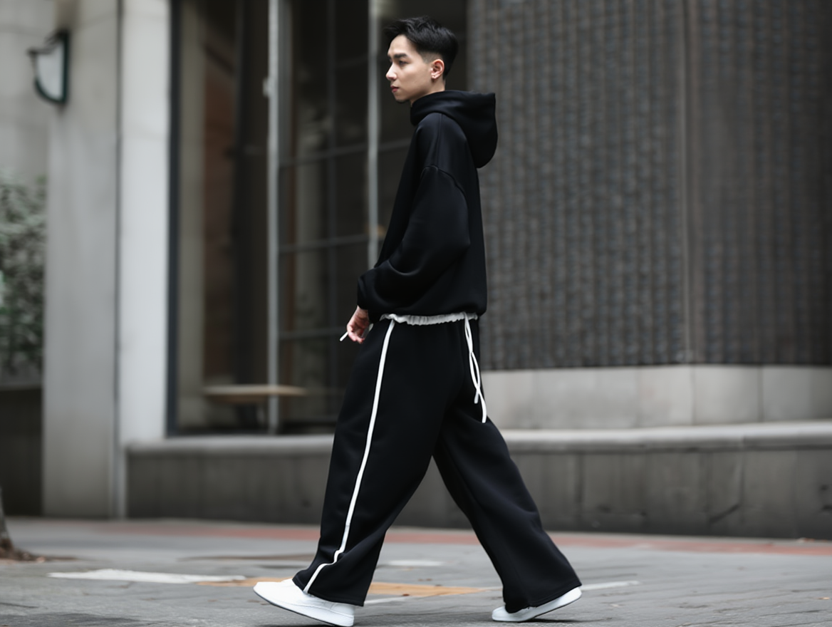 Premium Oversized Track Pants – Soft Fabric & Clean Aesthetic
