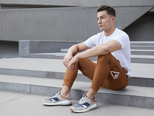 Long Olive Green Cargo Joggers