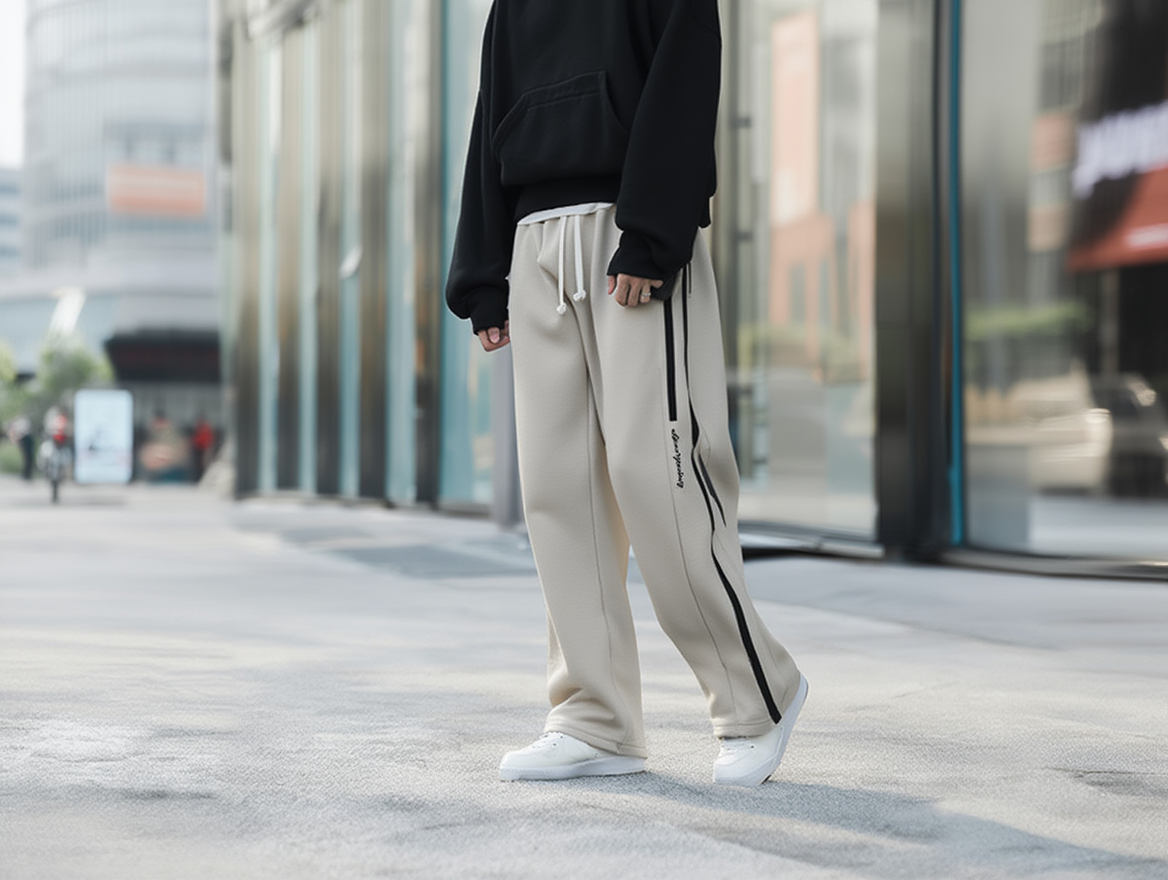 Premium Oversized Track Pants – Soft Fabric & Clean Aesthetic