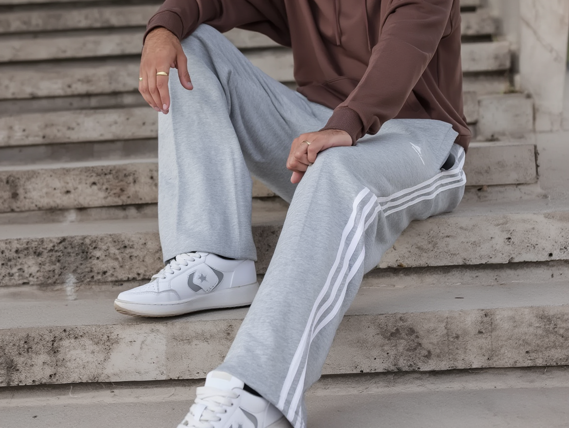 Long Olive Green Cargo Joggers