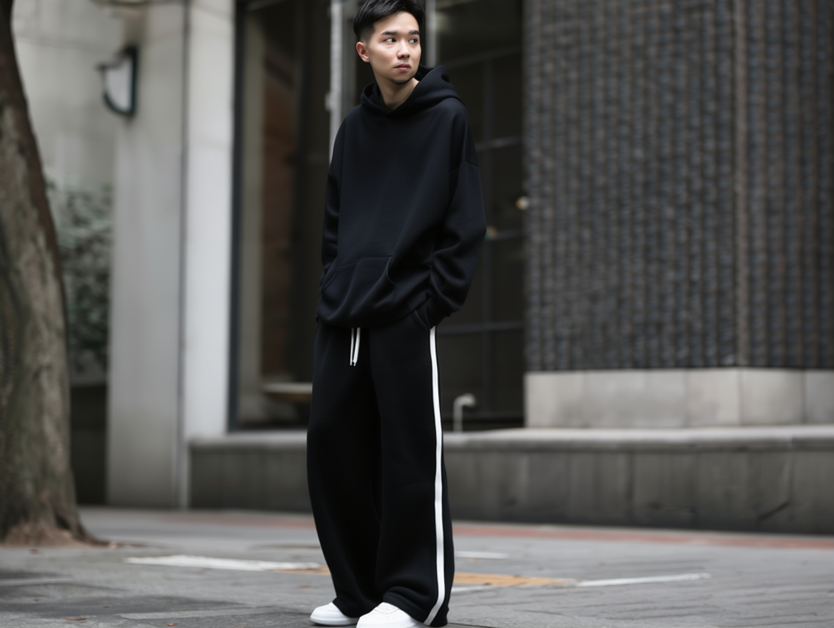 Premium Oversized Track Pants – Soft Fabric & Clean Aesthetic
