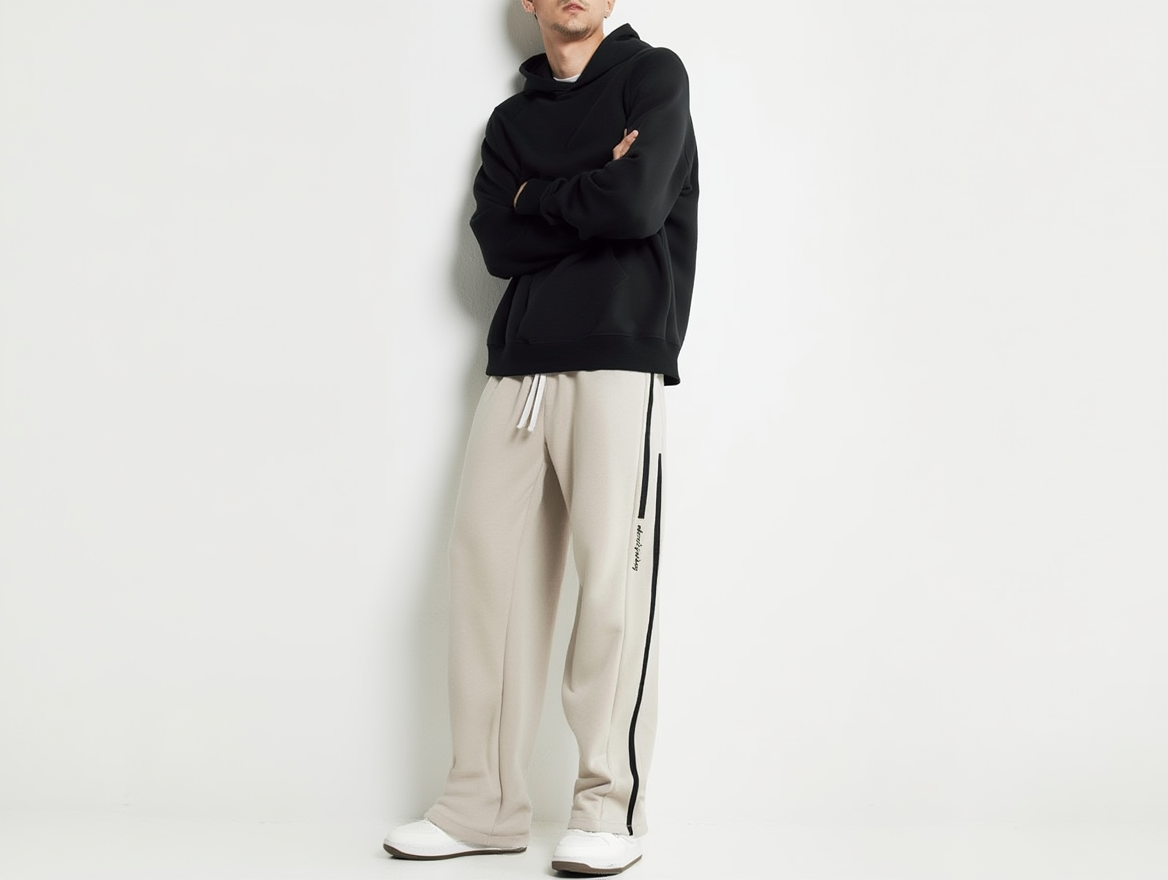 Premium Oversized Track Pants – Soft Fabric & Clean Aesthetic