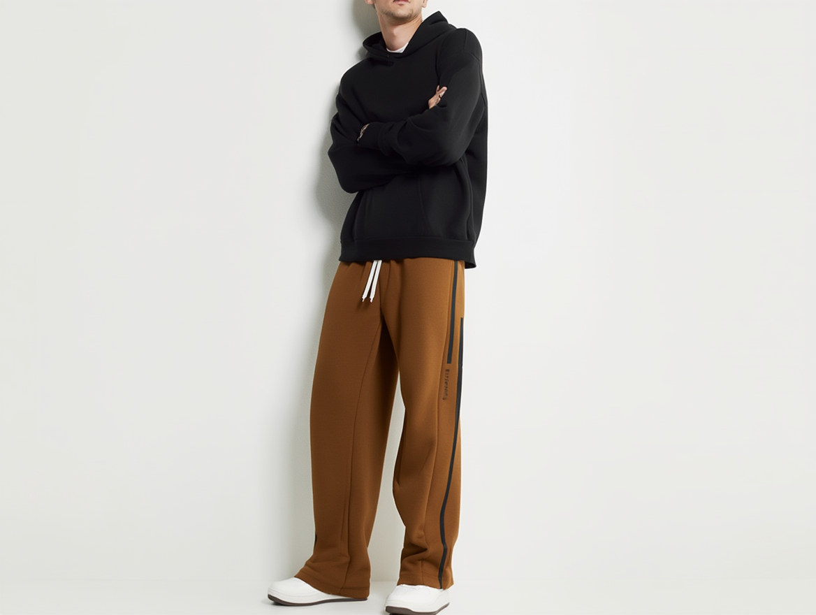 Premium Oversized Track Pants – Soft Fabric & Clean Aesthetic