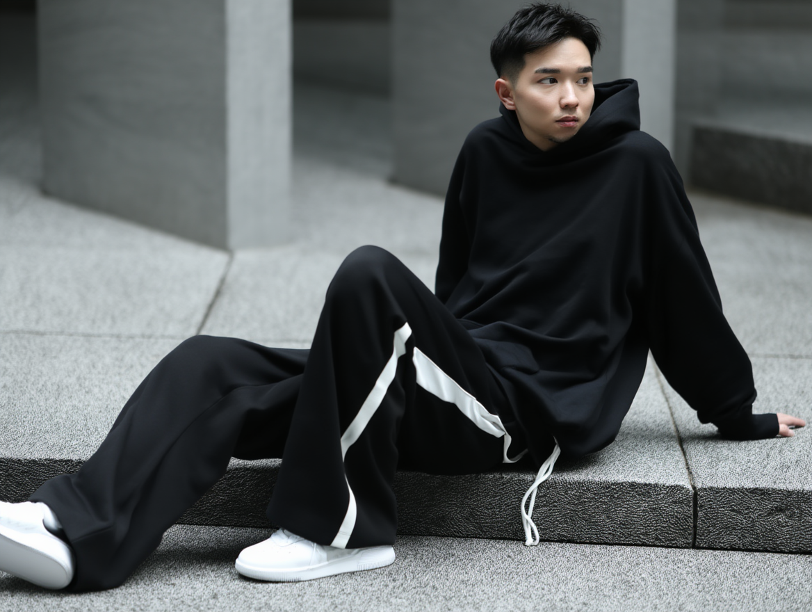 Premium Oversized Track Pants – Soft Fabric & Clean Aesthetic