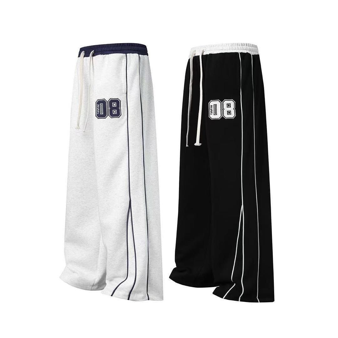 Triple-Stripe Wide-Leg Lower – Ultra Comfort Streetwear Fit