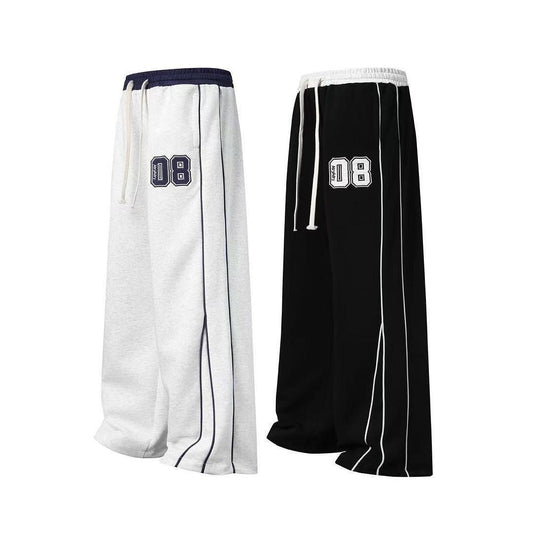 Triple-Stripe Wide-Leg Lower – Ultra Comfort Streetwear Fit