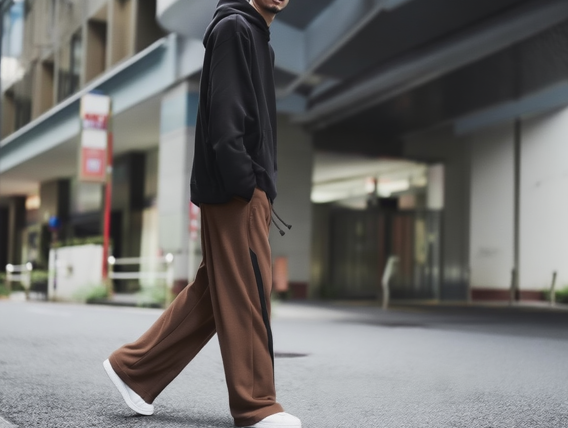 Premium Oversized Track Pants – Soft Fabric & Clean Aesthetic