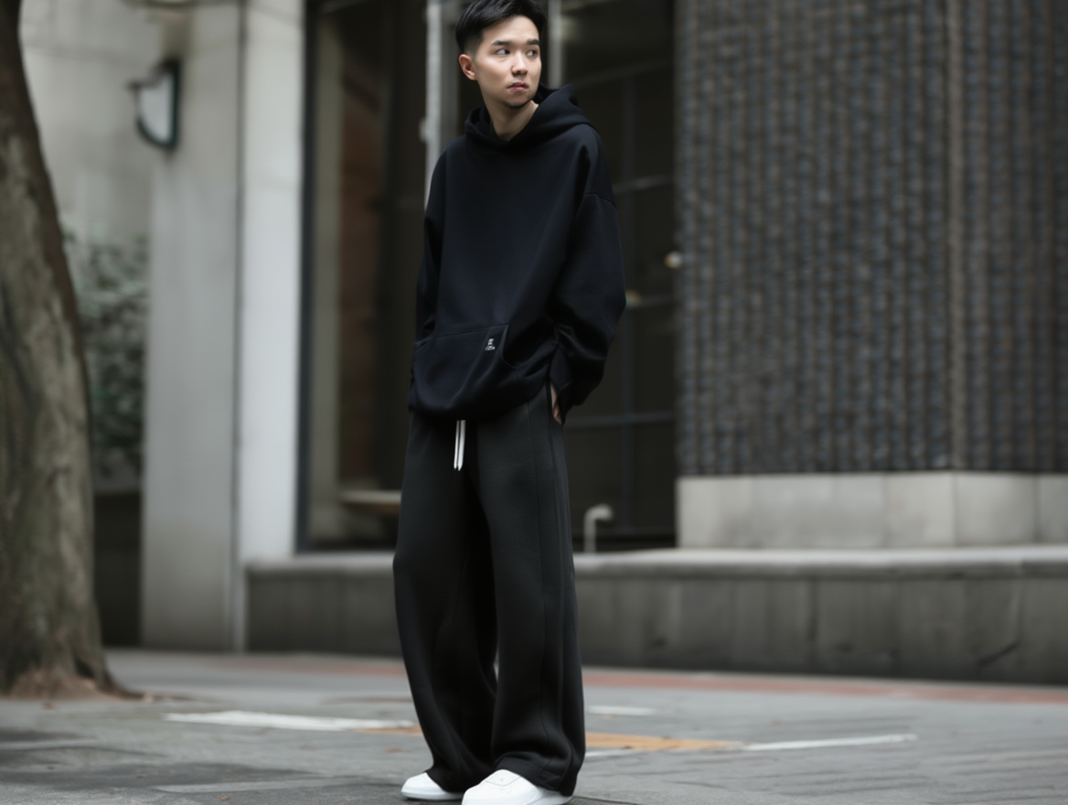 Premium Oversized Track Pants – Soft Fabric & Clean Aesthetic